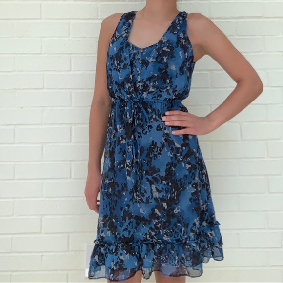 Converse One Star Blue Patterned 2-Layer Dress - Picture 3 of 15